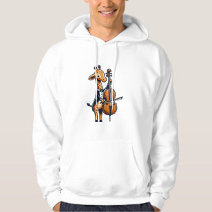 Niedliche Giraffe Cello Giraffen Musikermusik Hoodie