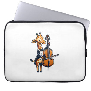 Niedliche Giraffe Cello Giraffen Musikermusik Laptopschutzhülle