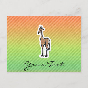 Niedliche Giraffe; Colorul Postkarte