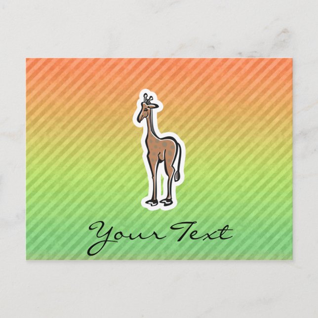 Niedliche Giraffe, Colorul Postkarte (Vorderseite)