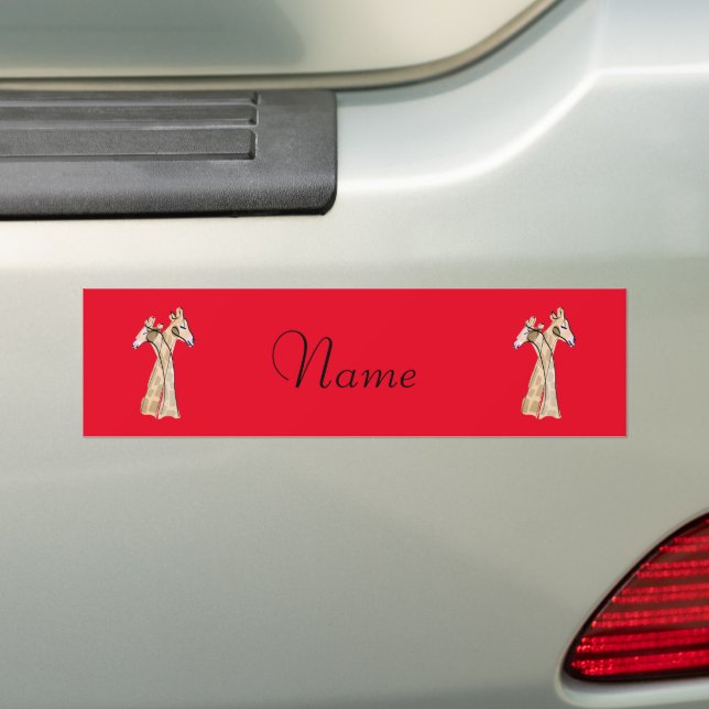 Niedliche Giraffe Couple Thunder_Cove Autoaufkleber (Auf Auto)
