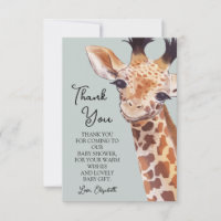 Niedliche Giraffe Dankeskarte