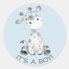 Niedliche Giraffe Es ist ein Boy-Gefallen Sticker