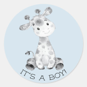 Niedliche Giraffe Es ist ein Boy-Gefallen Sticker