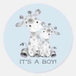 Niedliche Giraffe Es ist ein Boy-Gefallen Sticker