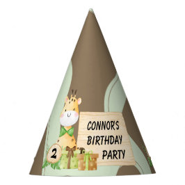Niedliche Giraffe für Kleinkinder Partyhütchen