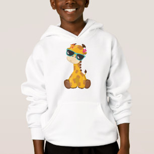 Niedliche Giraffe, Giraffe mit Sonnenbrille, Süße  Hoodie