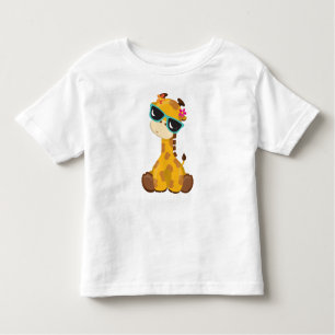 Niedliche Giraffe, Giraffe mit Sonnenbrille, Süße Kleinkind T-shirt