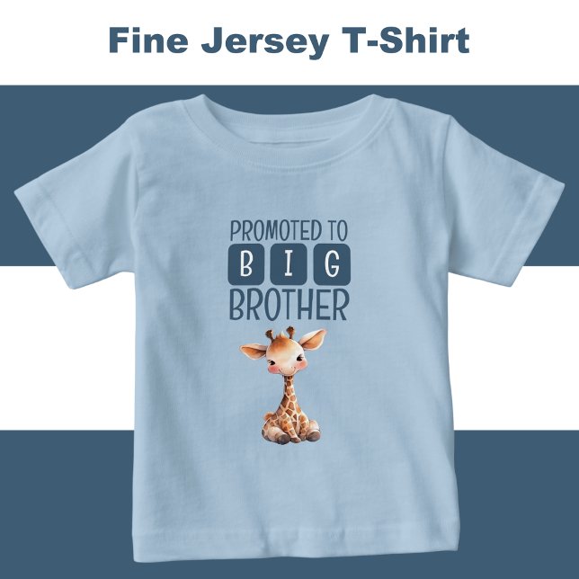 Niedliche Giraffe Großbruderblau Baby T-shirt (Von Creator hochgeladen)