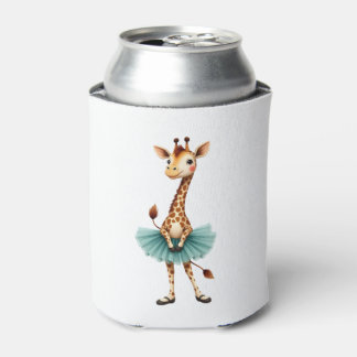 Niedliche Giraffe in einem Tutu, die als Ballerina Dosenkühler