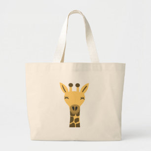 Niedliche Giraffe Jumbo Stoffbeutel