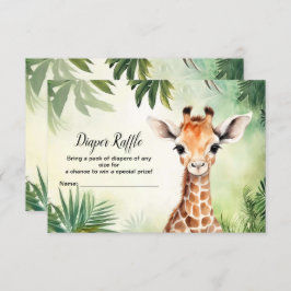 Niedliche Giraffe Jungle Baby Dusche Party schön Begleitkarte
