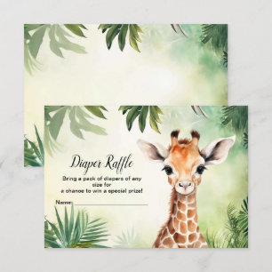 Niedliche Giraffe Jungle Baby Dusche Party schön Begleitkarte