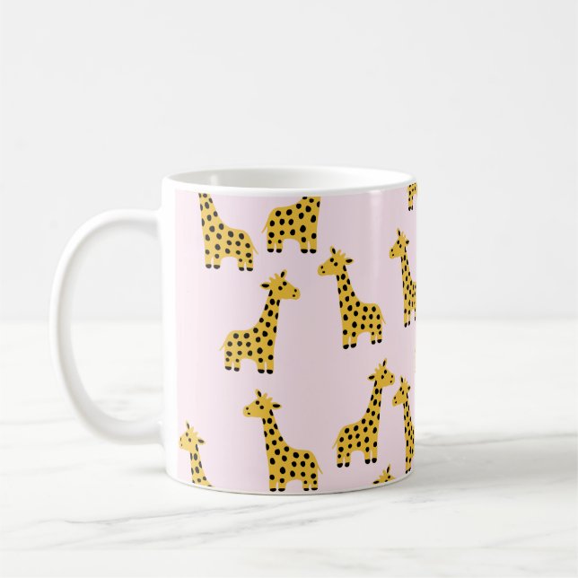 Niedliche Giraffe Kaffee-Tasse Kaffeetasse (Links)