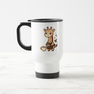 Niedliche Giraffe Kaffeetasse Reise