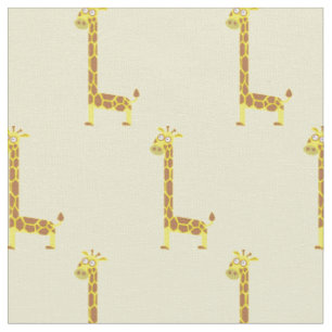 Niedliche Giraffe Kids Baby Kinderzimmer gelb Stoff