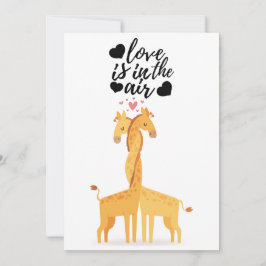Niedliche Giraffe-Liebe für den Valentinstag Feiertagskarte