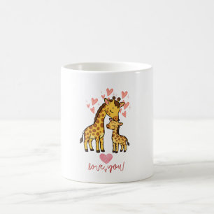 Niedliche Giraffe Lustige Cartoon-Tier-Tasse – Ado Kaffeetasse