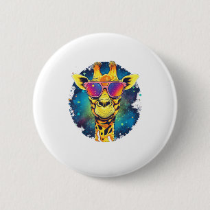 Niedliche Giraffe Männer Frauen Kinder _2 Button