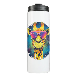 Niedliche Giraffe Männer Frauen Kinder _2 Thermosbecher