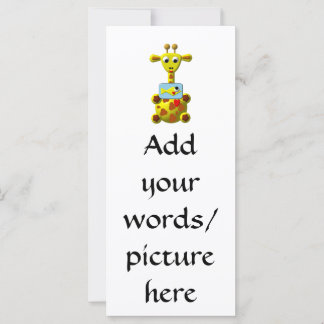 Niedliche Giraffe mit Goldfish