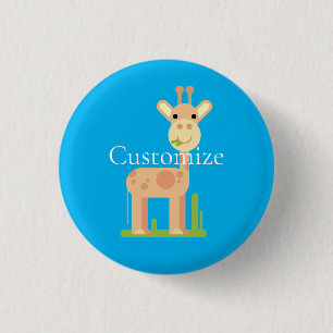 Niedliche Giraffe Munching Thunder_Cove Button