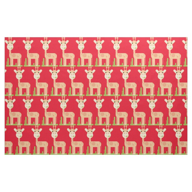 Niedliche Giraffe Munching Thunder_Cove Stoff (Fat Quarter (45,7 x 55,9 cm))