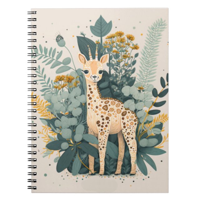 Niedliche Giraffe Notizblock (Vorderseite)