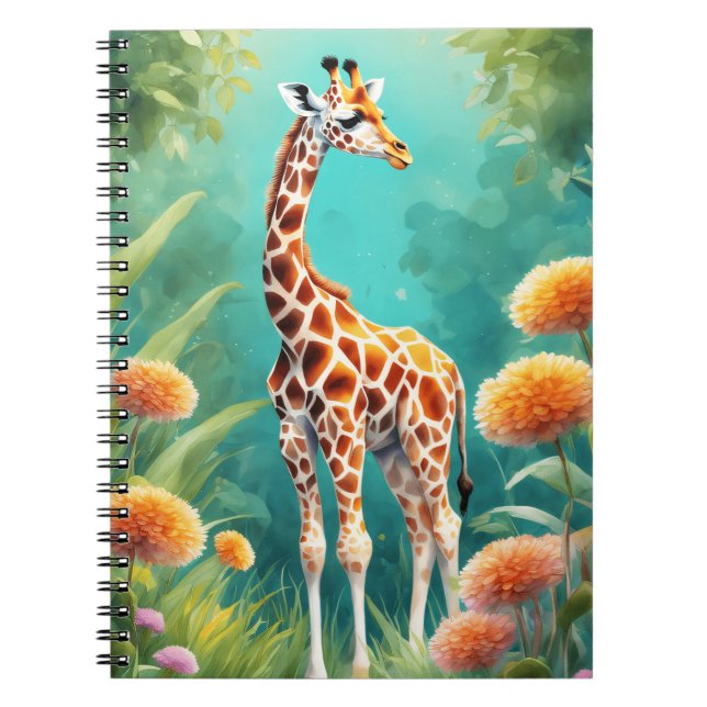 Niedliche Giraffe Notizblock (Vorderseite)