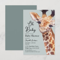 Niedliche Giraffe Oh Baby Dusche