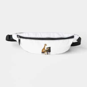 Niedliche Giraffe Piano Giraffen Musikermusik Bauchtasche
