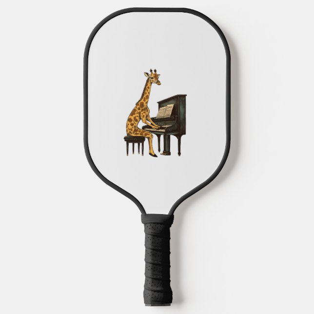 Niedliche Giraffe Piano Giraffen Musikermusik Pickleball Schläger (Vorderseite)