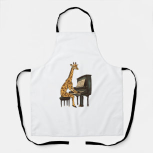 Niedliche Giraffe Piano Giraffen Musikermusik Schürze