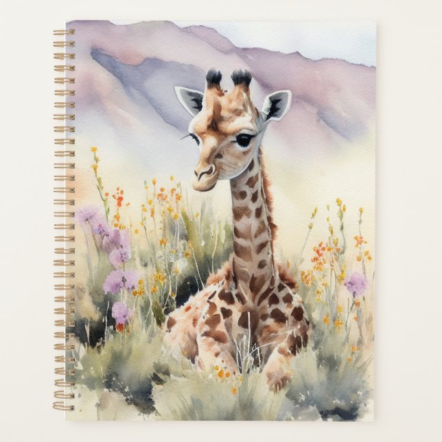 Niedliche Giraffe Planer (Vorderseite)