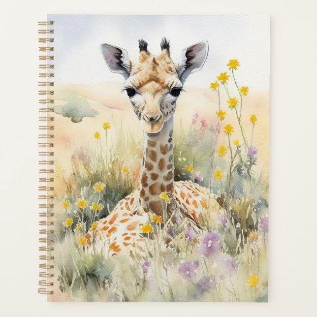 Niedliche Giraffe Planer (Vorderseite)