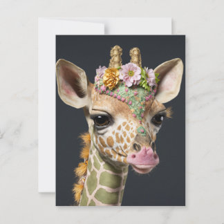 Niedliche Giraffe Postkarte