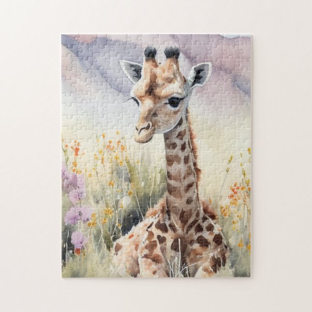 Niedliche Giraffe Puzzle (Vertikal)