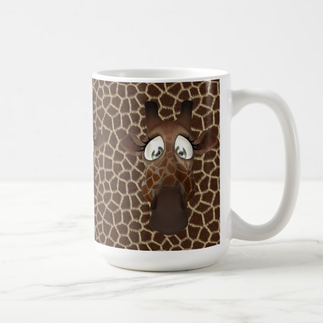 Niedliche Giraffe stellt Tierpelz-Muster-Tasse Tasse (Rechts)