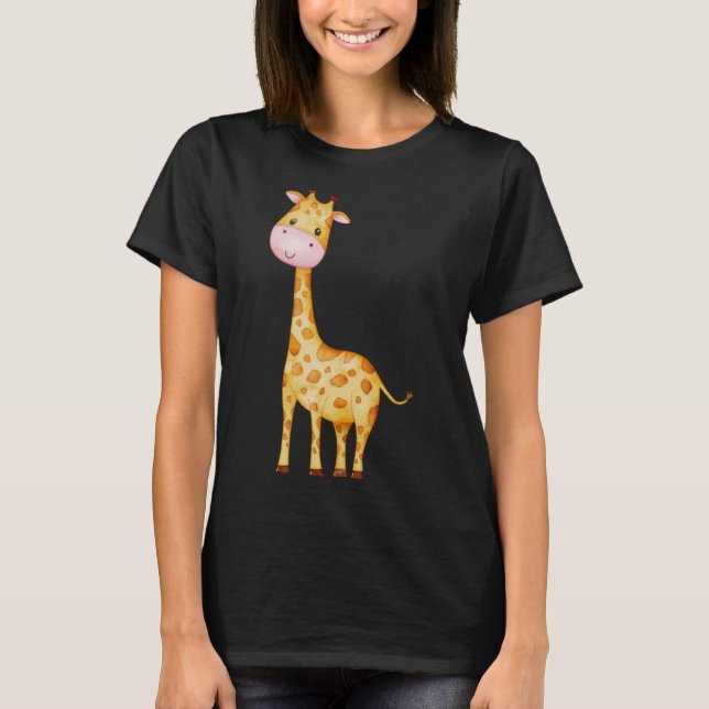 Niedliche Giraffe T-Shirt (Vorderseite)
