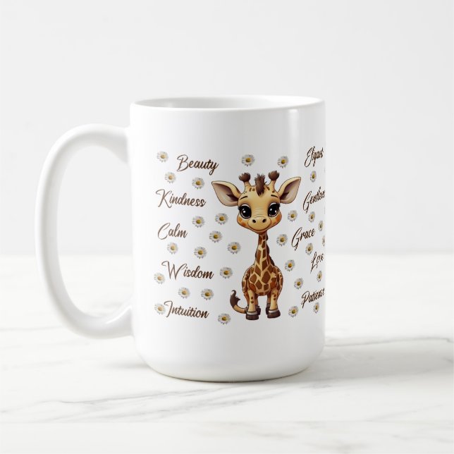 Niedliche Giraffe-Tasse Kaffeetasse (Links)