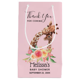 Niedliche Giraffe Watercolor Mama & Baby Vielen Da Kleine Geschenktüte