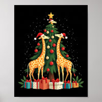 Niedliche Giraffe Weihnachtsbaum Giraffe Liebe Wei