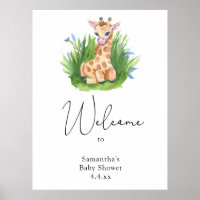 Niedliche Giraffe - Welcome Foam Board