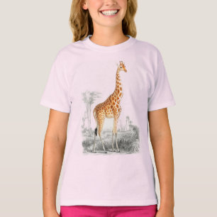 Niedliche Giraffe, wilde afrikanische Tiermädchen T-Shirt