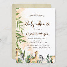 Niedliche Giraffe, Zebra-Blätter Kinderdusche