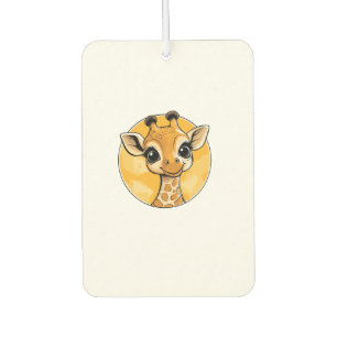 Niedliche Giraffe Zeichnend Cartoon Stil Autolufterfrischer