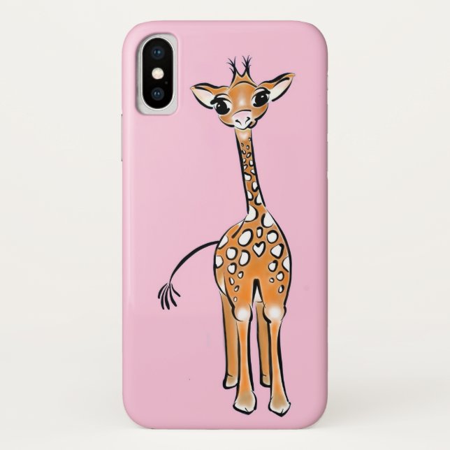 Niedliche Giraffe zeichnend, Safaritiere Case-Mate iPhone Hülle (Rückseite)