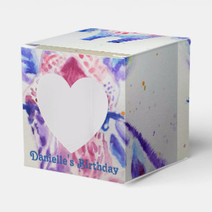 Niedliche Giraffe Zoo Tier Geburtstagskuchen Gefäl Geschenkschachtel