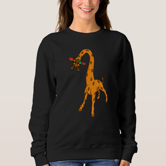 Niedliche Giraffe Zookeeper Sweatshirt (Vorderseite)