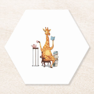 Niedliche Giraffen, Bücher und Teegeschenke Untersetzer